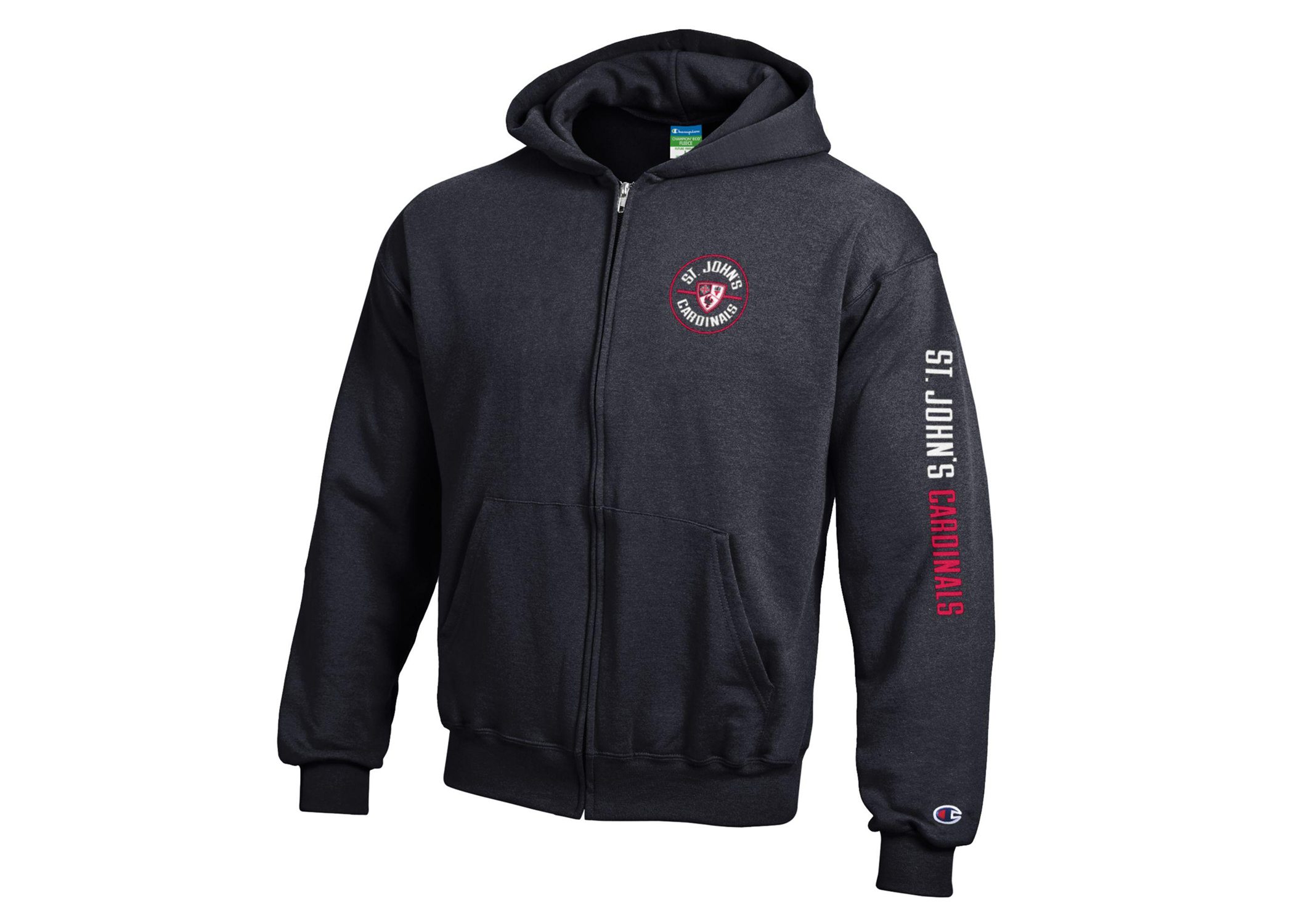 champion-youth-black-powerblend-full-zip-hood-st-john-s-student-store